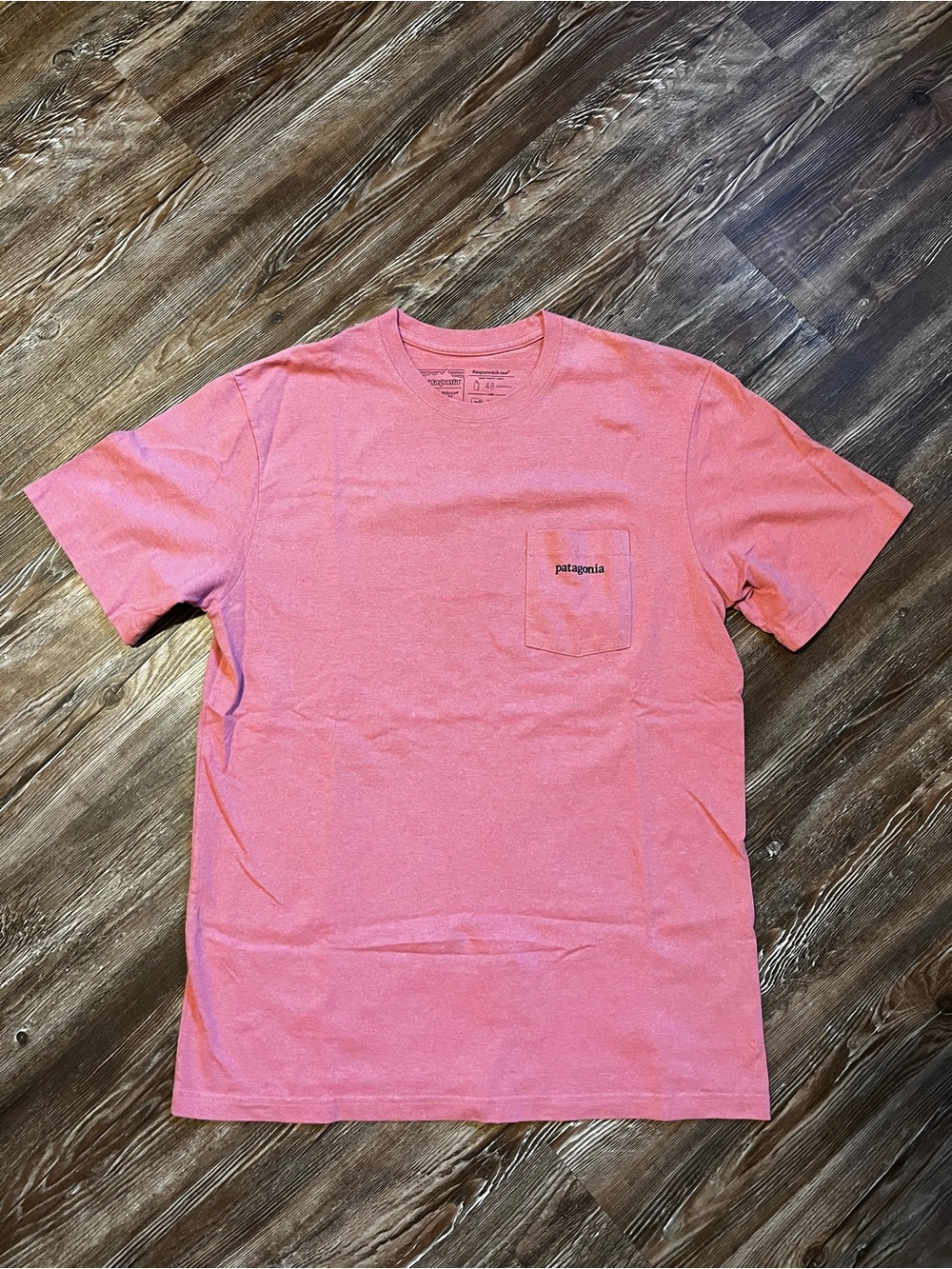 Patagonia Men’s Short-Sleeve Pocket Tee in Coral Pink